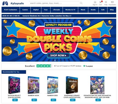 Playasia.com: Online Shopping for Digital Codes, Video Games, .